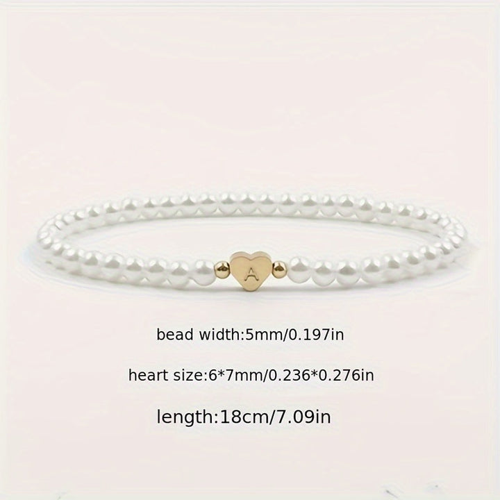 A-Z Heart Initial Bracelet