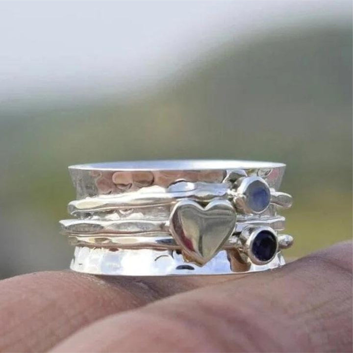 Handcrafted Heart Silver Ring