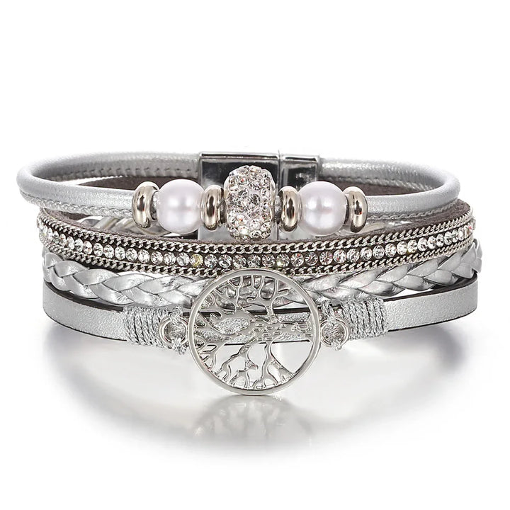 Tree of Life Rhinestone Bracelet