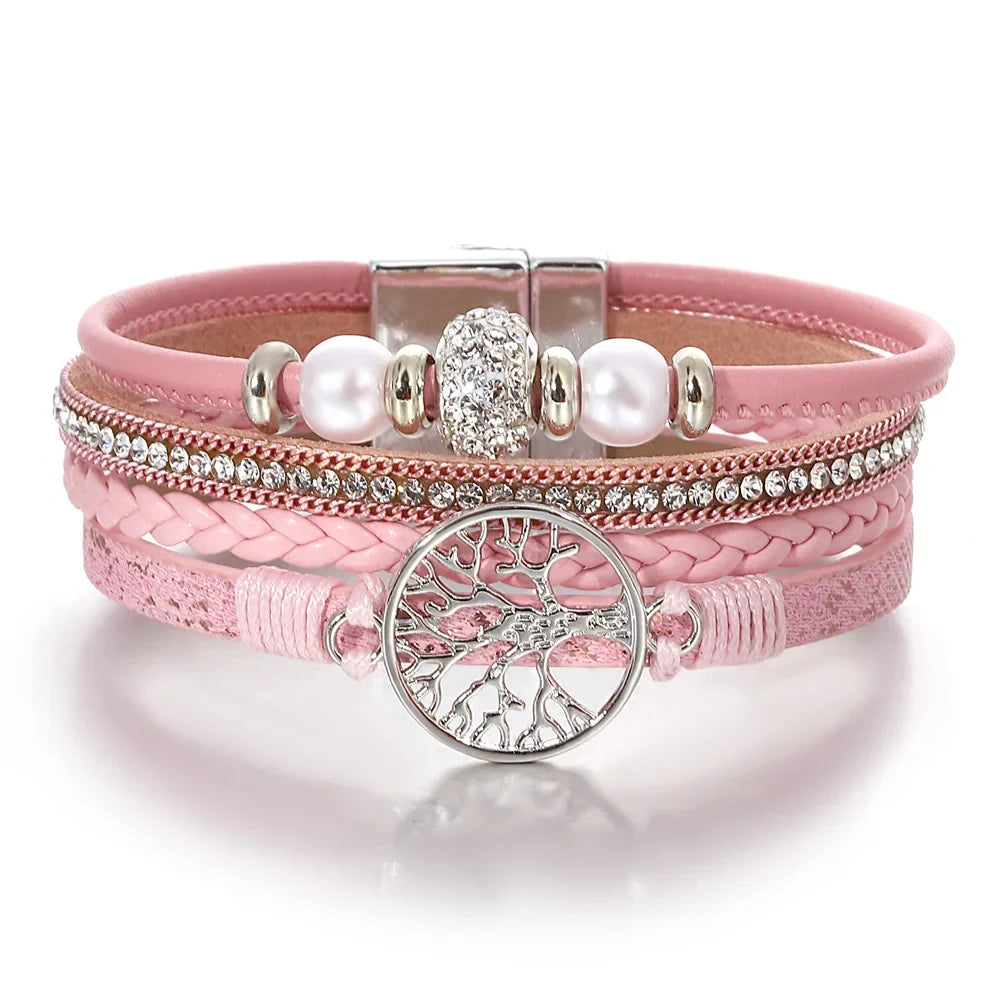 Tree of Life Rhinestone Bracelet